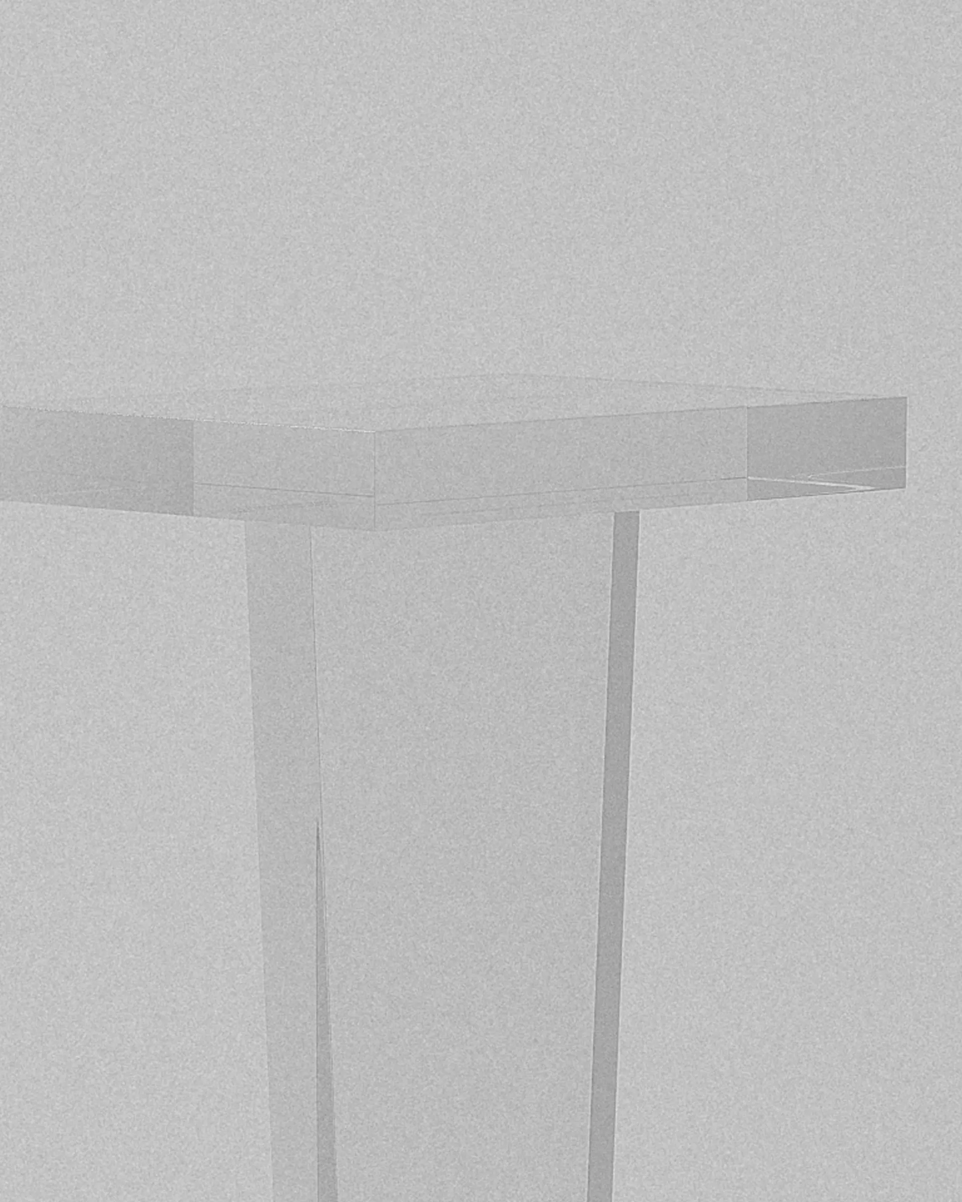 Atlas acrylic pedestal – Clear acrylic geometric pedestal | MUÑIZ Miami