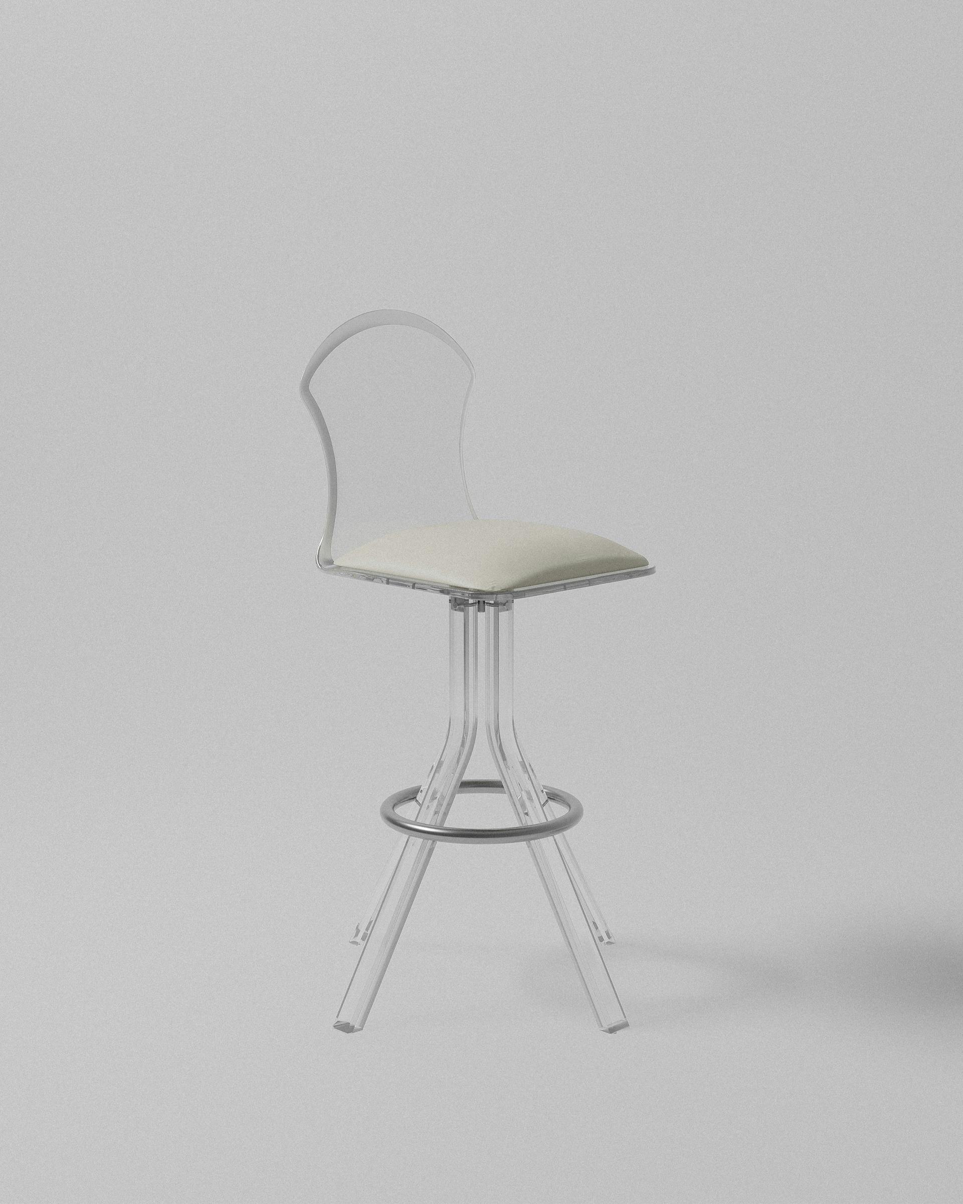 Mushroom – Acrylic Barstool by MUÑIZ | Miami