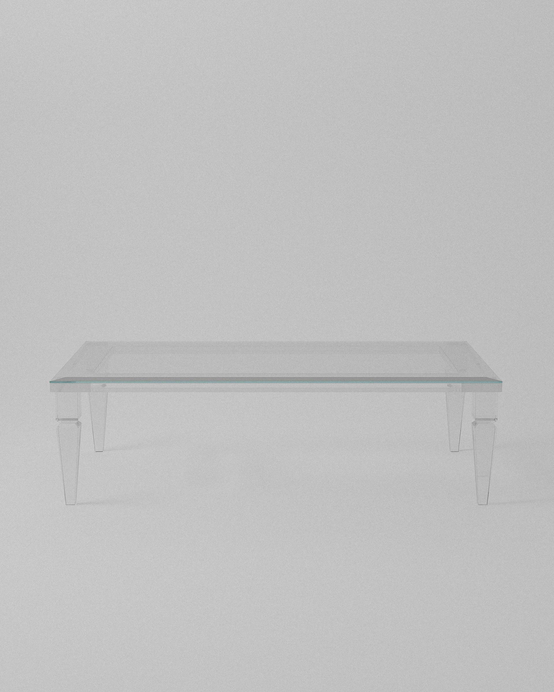 Andora acrylic coffee table – Clear acrylic coffee table. | MUÑIZ Miami