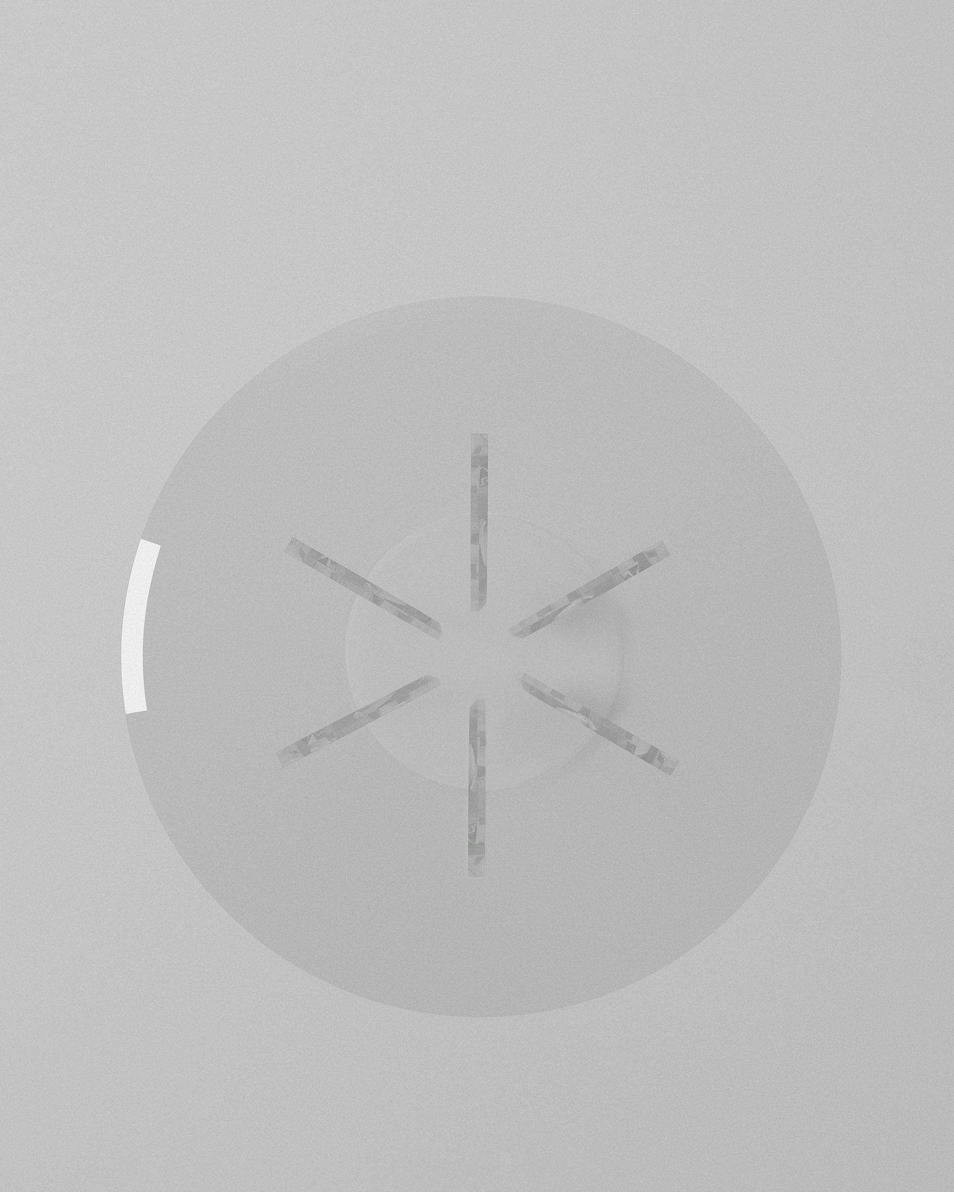 Echo acrylic coffee table – Acrylic round coffee table with star base. | MUÑIZ Miami