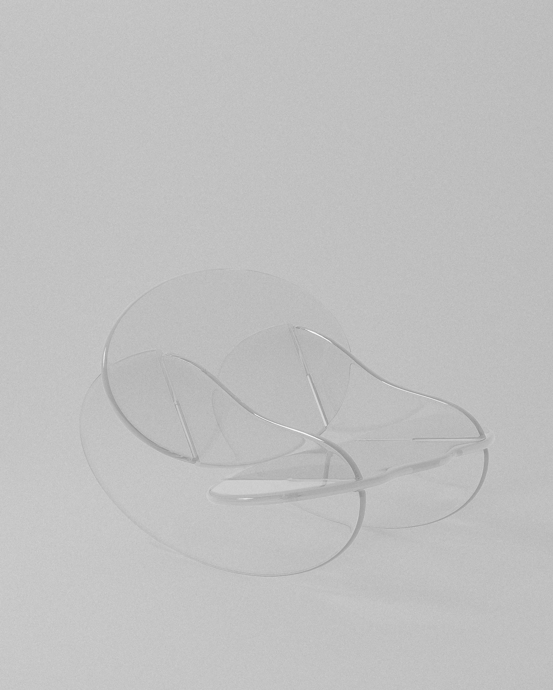 Rocker acrylic chair – clear acrylic | MUÑIZ Miami