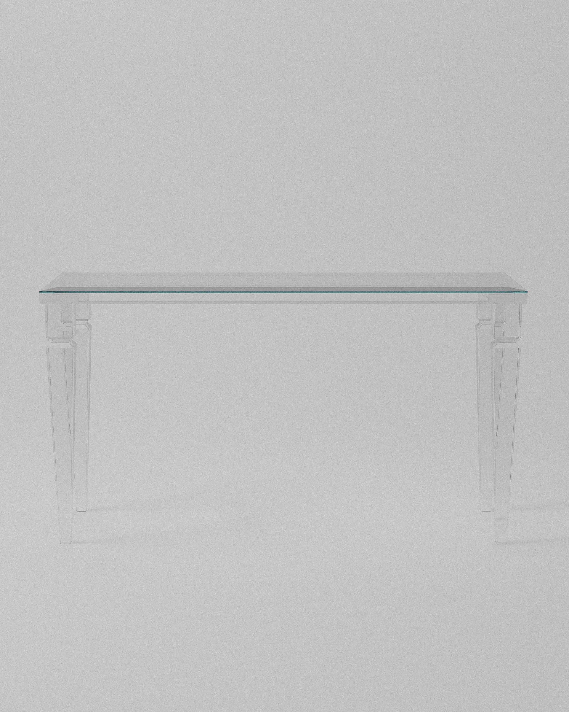 Andora acrylic console table – Transparent acrylic console table. | MUÑIZ Miami