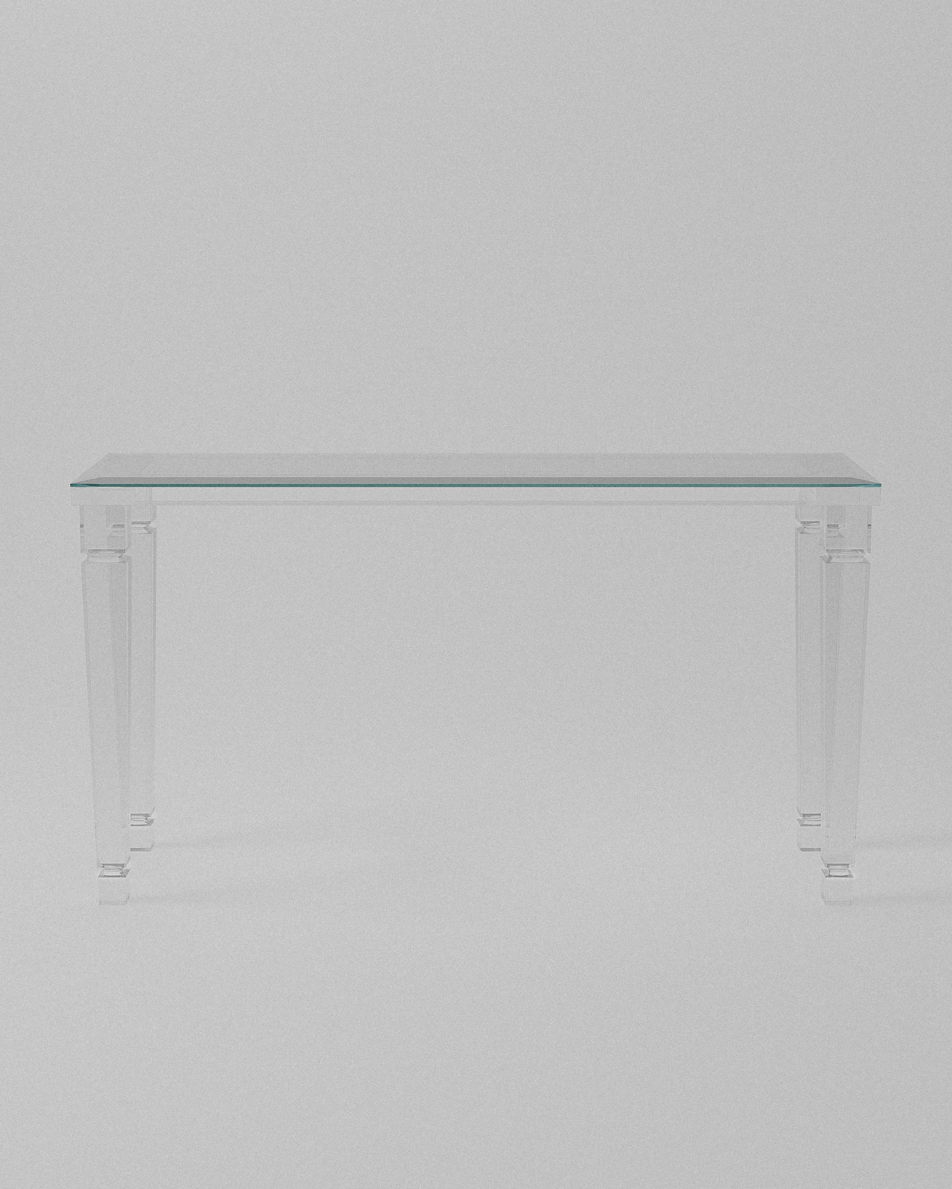 Philipe acrylic console table – Clear acrylic console table. | MUÑIZ Miami