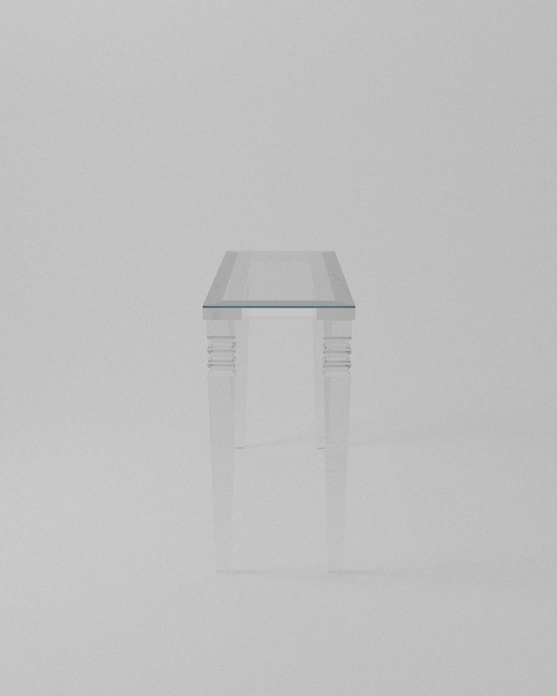 Venice acrylic console table – Transparent acrylic console table. | MUÑIZ Miami