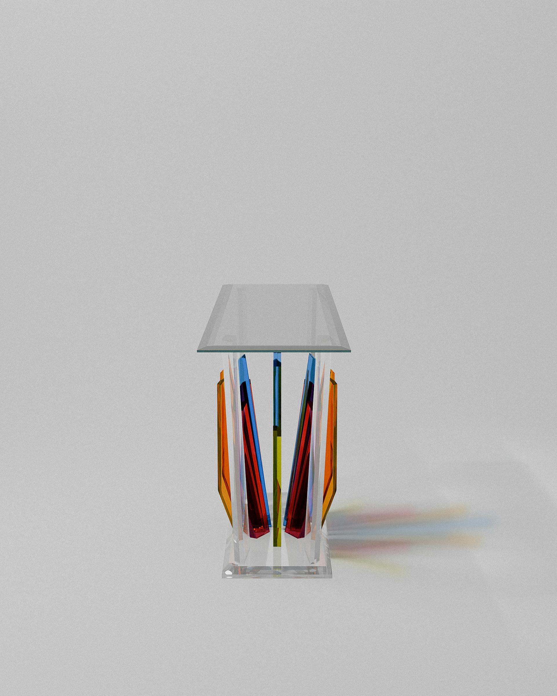 Starburst – Acrylic Console Table by MUÑIZ | Miami