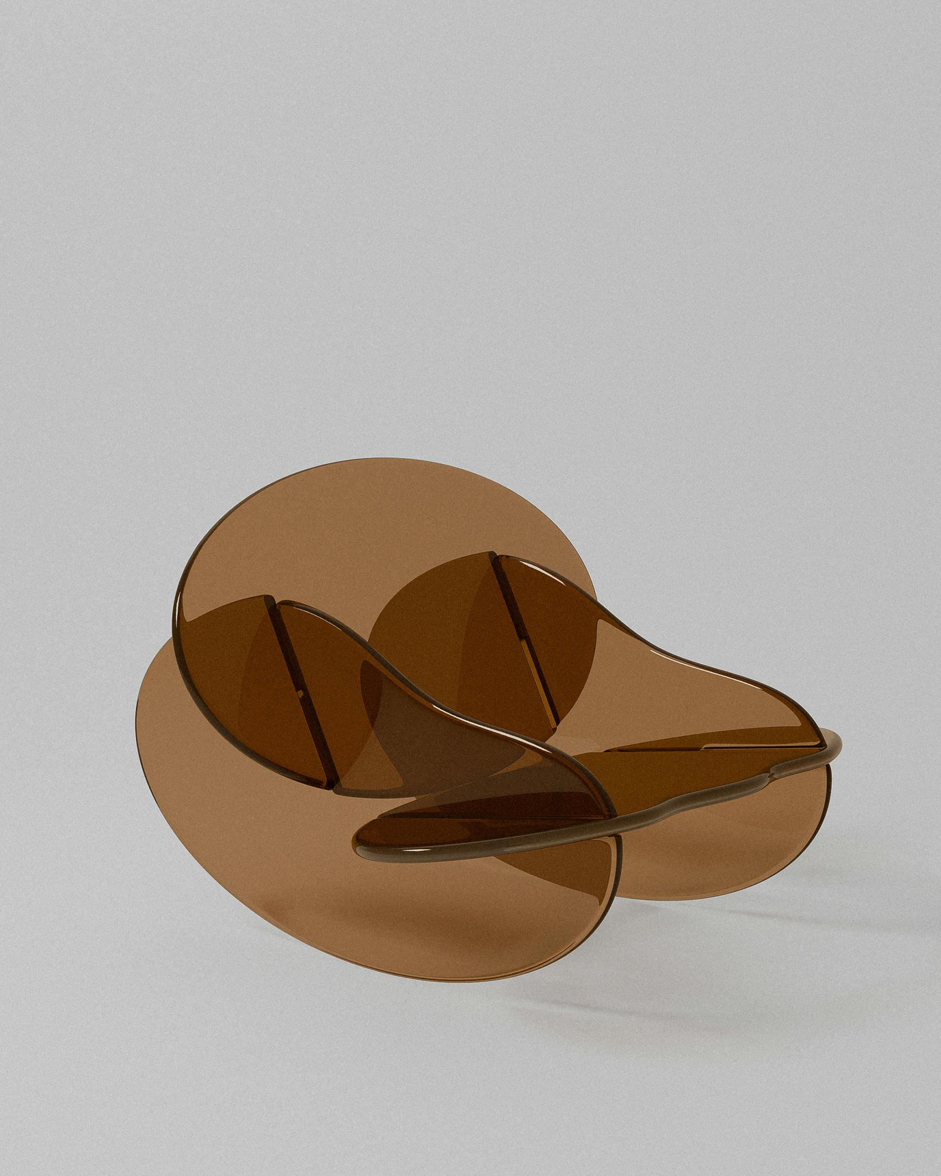 Rocker acrylic chair – copper acrylic | MUÑIZ Miami