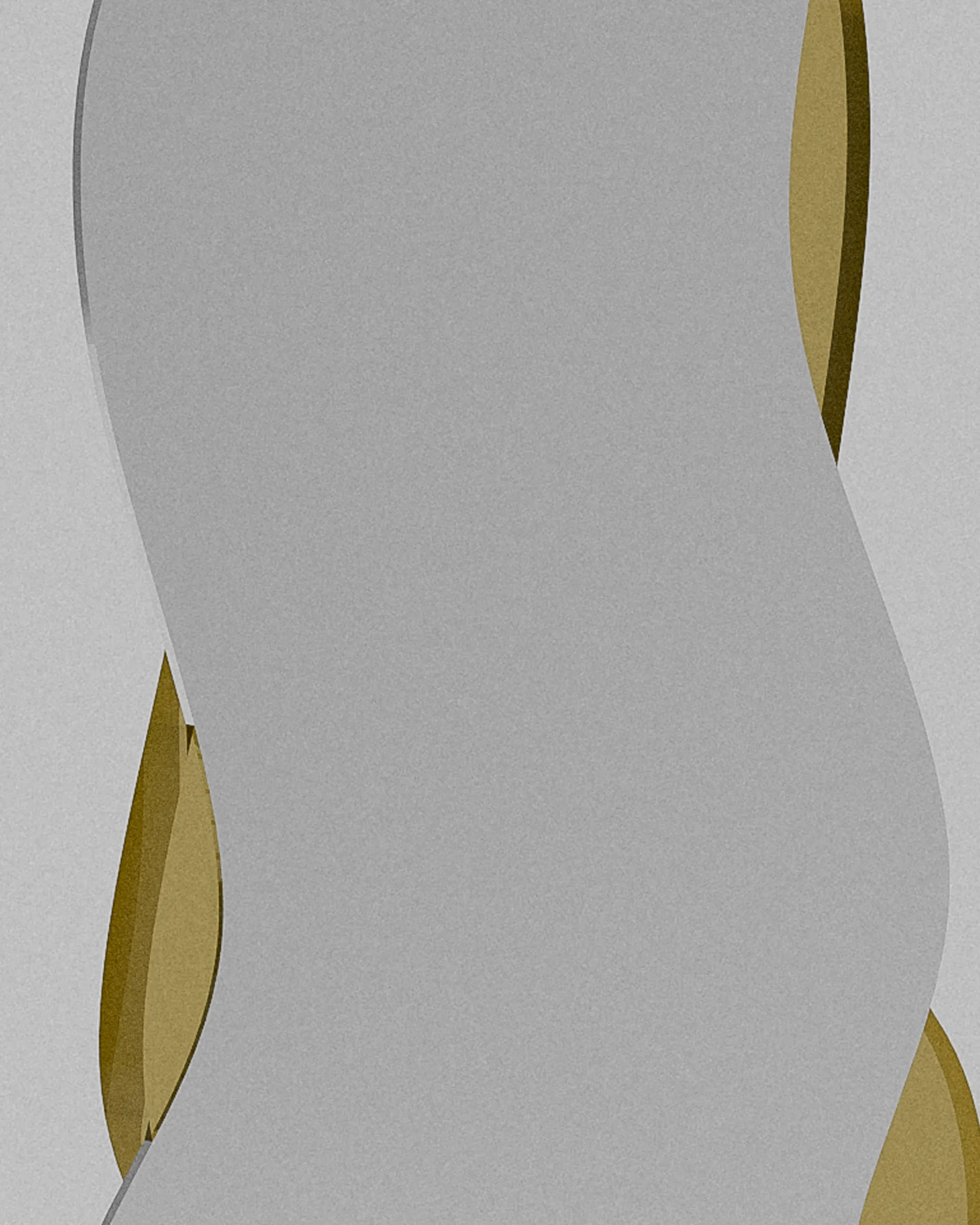 Mirror acrylic sculptural object – Textured grey and gold layered acrylic | MUÑIZ Miami