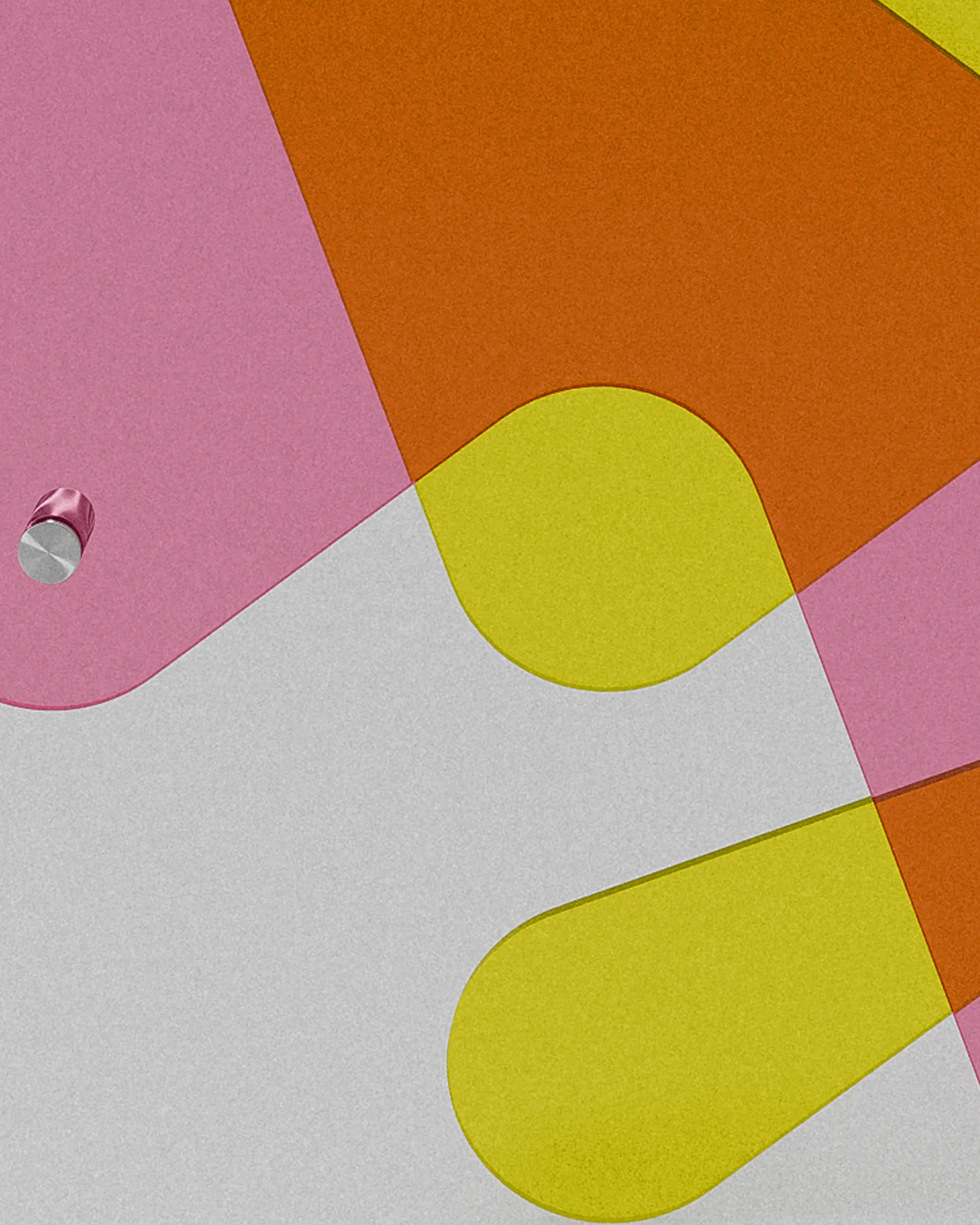 Bali acrylic sculptural object – Translucent colored acrylic overlapping shapes | MUÑIZ Miami