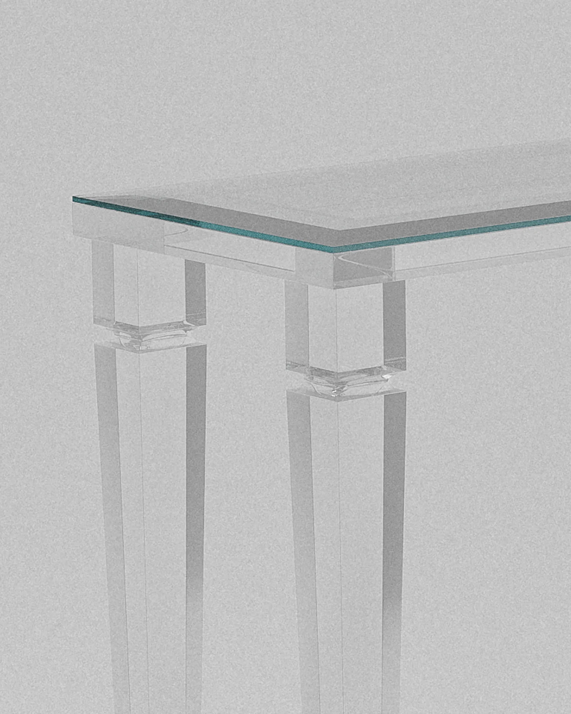 Philipe acrylic console table – Clear acrylic console table | MUÑIZ Miami