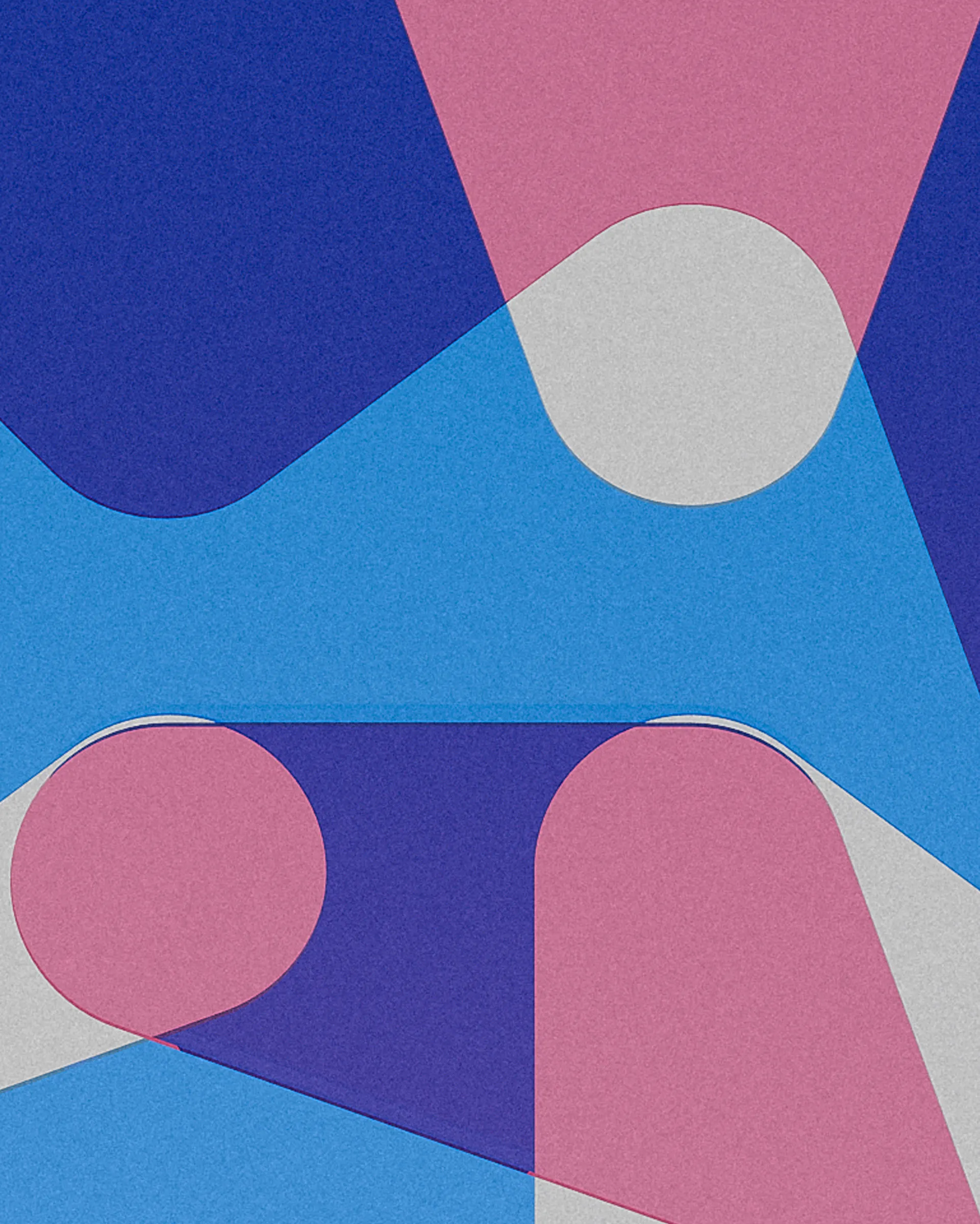 Vice acrylic sculptural object – Layered frosted acrylic abstract shapes | MUÑIZ Miami